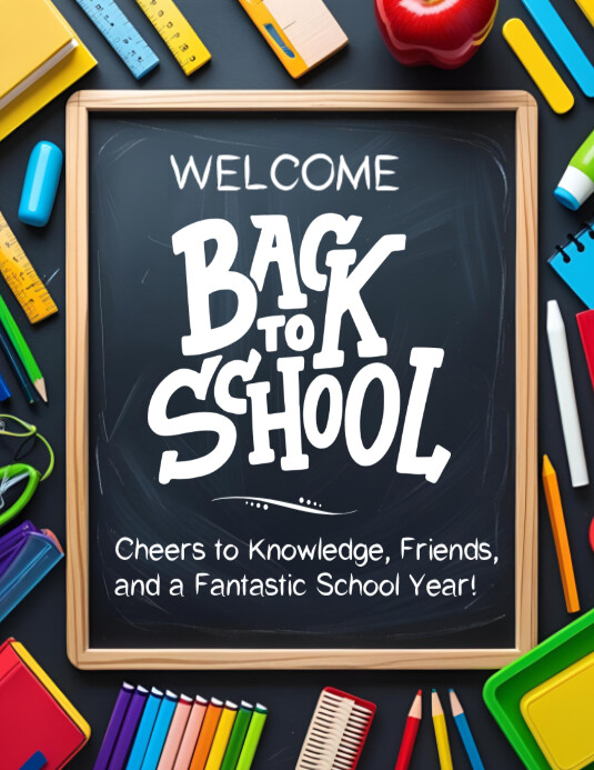 Back to school template.2025 Folheto (US Letter)