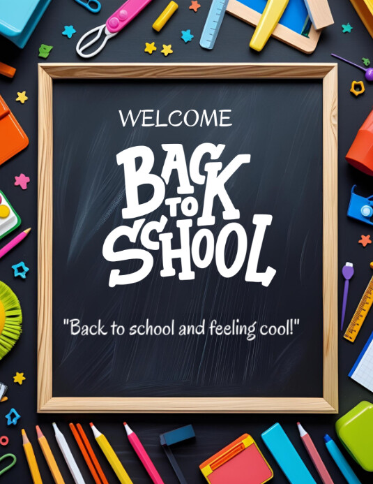 Back to school template.2025 Folheto (US Letter)