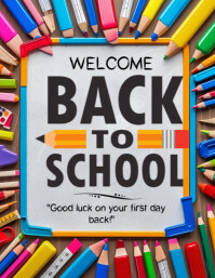 Back to school template.2025 Рекламная листовка (US Letter)