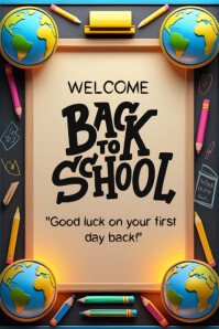 Back to school template.2025 Plakat