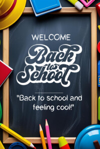 Back to school template.2025 Affiche