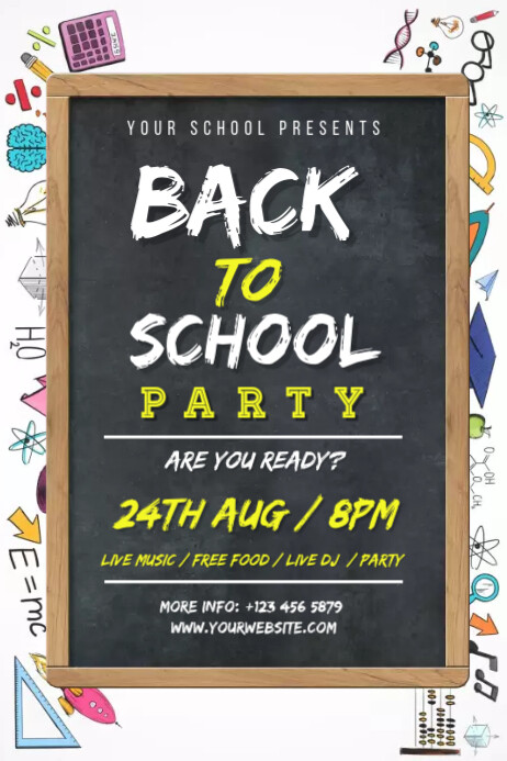 Copy of BACK TO SCHOOL TEMPLATE.R | PosterMyWall