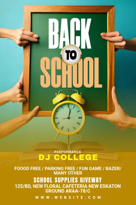 Back To School Tumblr Graphic Template | PosterMyWall