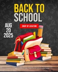 Back to school video template Instagram Portrait
