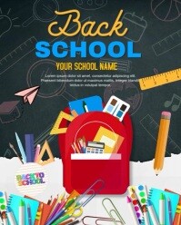 Back to school video template Instagram Portrait