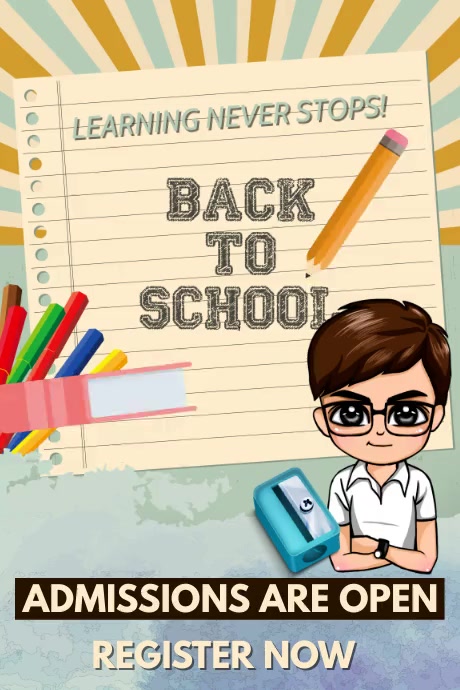 Back to School  way of learning Cartaz template