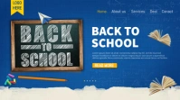 Back To School Website Banner Design Template Digitalanzeige (16:9)