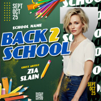 back to school with someone Pos Instagram template