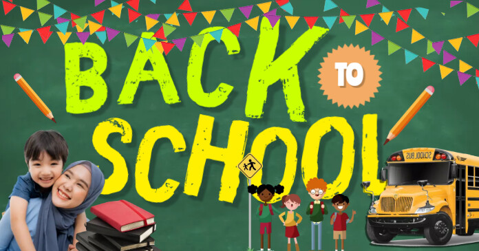 back to school.a Facebook Shared Image template