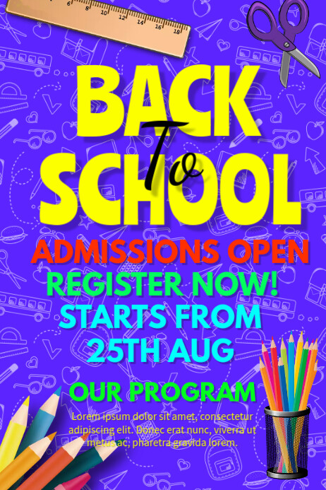 Copy of BACK TO SCHOOL.C | PosterMyWall