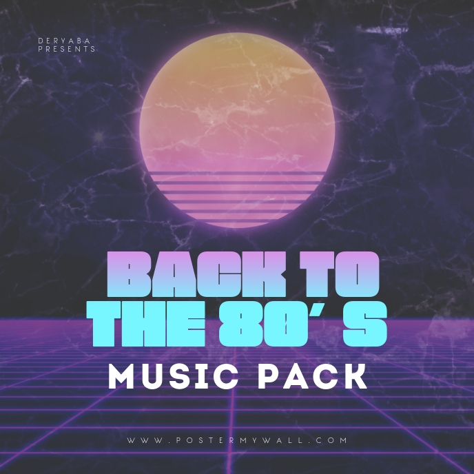 Back To The 80 S Cd Cover Template Postermywall