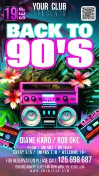 Back To The 90s Digitale display (9:16) template