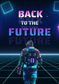 Back To The Future A4 template