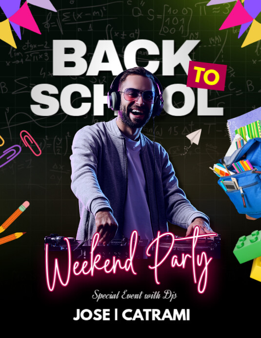 back2school Flyer (US Letter) template