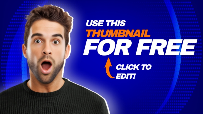 Blue Thumbnail Example Background blue Template | PosterMyWall