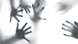 White Abstract Hands Digitalt display Template