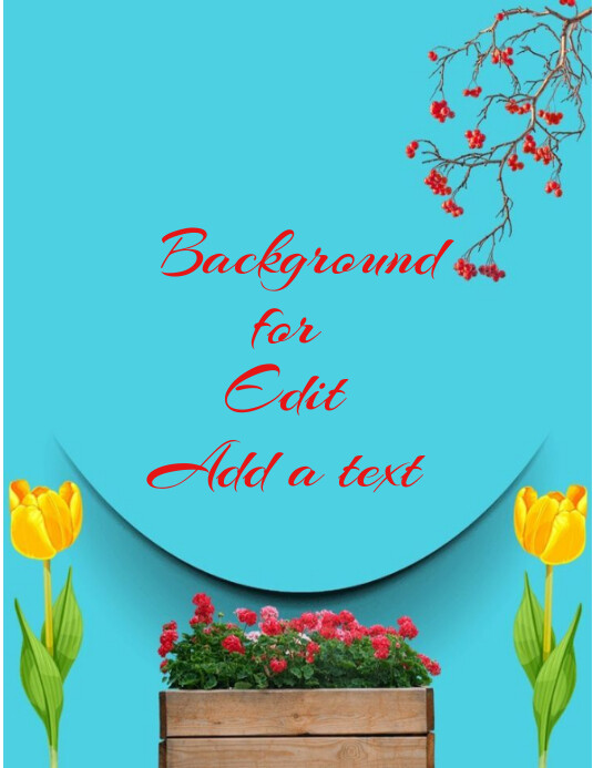 Background For Edit  Flyer (us Letter) template