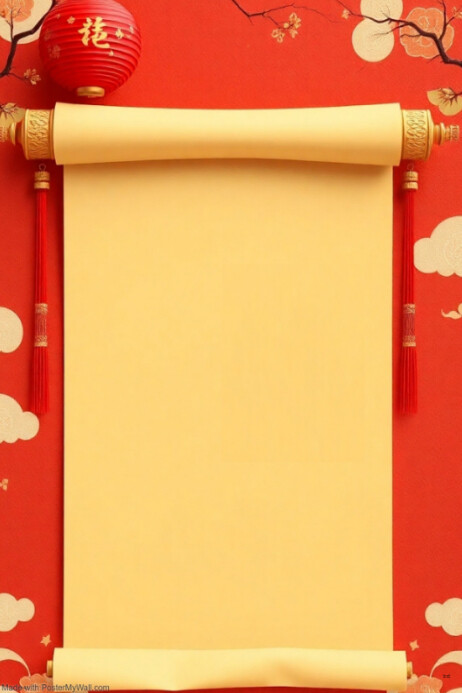 Background Paper Scroll Poster template
