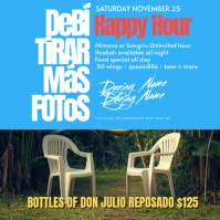 Bad Bunny Template flyer Instagram Post