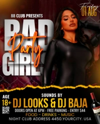 Bad Girls Party Instagram Portrait template