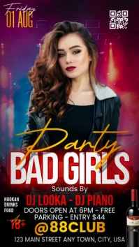 Bad Girls Party Instagram Story template