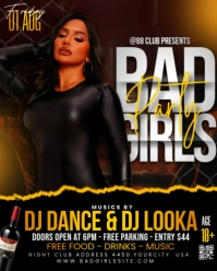 Bad Girls Party Instagram Portrait template