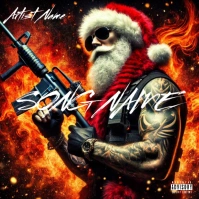 Bad Santa mixtape cover template