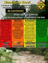 Bad weather Flyer (US Letter) template