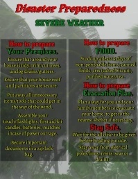 Bad Weather Design Flyer (US Letter) template