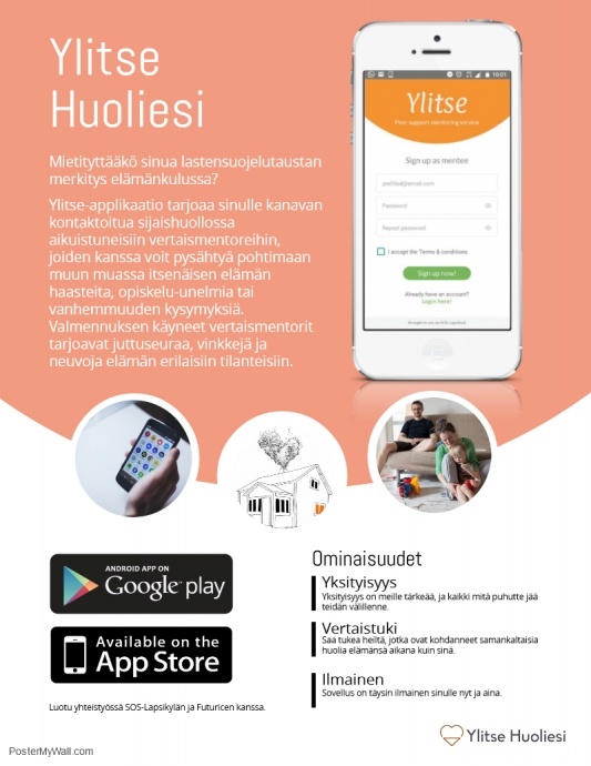 Final Ylitse projekti Flyer (US Letter) template