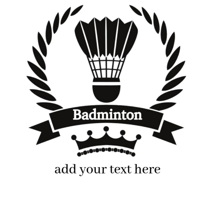 Badminton Logo template