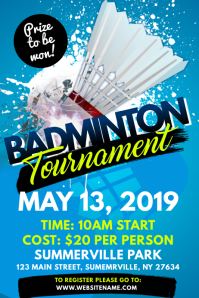 Customizable Design Templates for Badminton PosterMyWall Customizable Design Templates for Badminton PosterMyWall