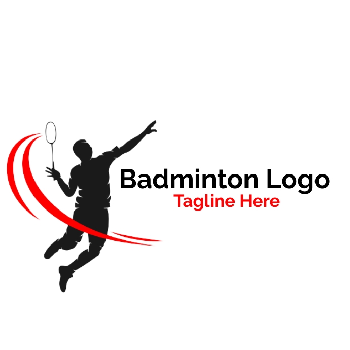 badminton logo ,sports logo, luxury logo template