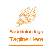 Badminton logo template