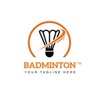 Badminton logo template