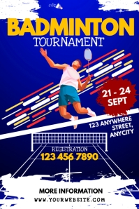 Badminton Poster Template | PosterMyWall