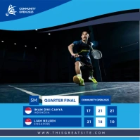 Badminton Score Template Pos Instagram