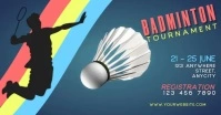 Badminton Tournament Facebook Shared Image template