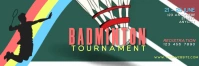 Badminton Tournament Twitter Banner template