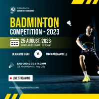 badminton tournament template Instagram Post
