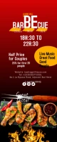 Barbecue food Roll-up-Banner 2 x 5 Zoll template