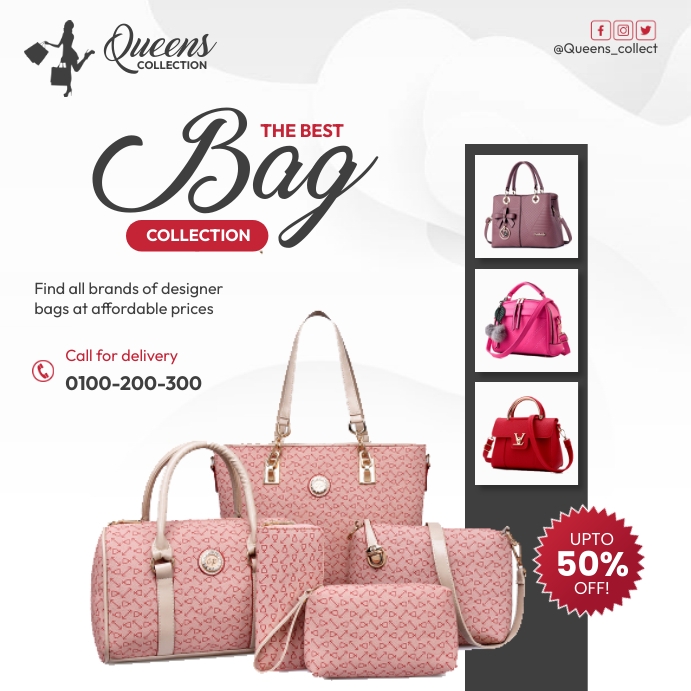 Bag collection Template PosterMyWall