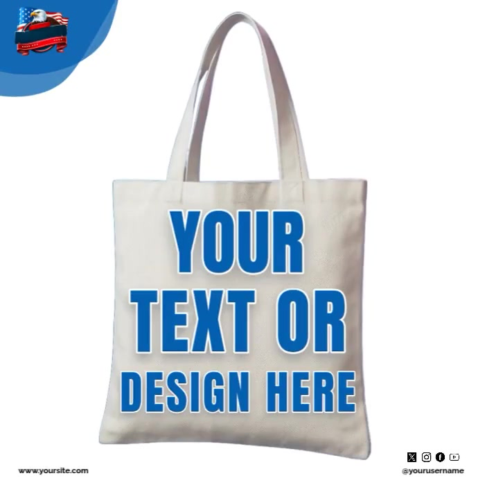 Bag Mockup Instagram Post template