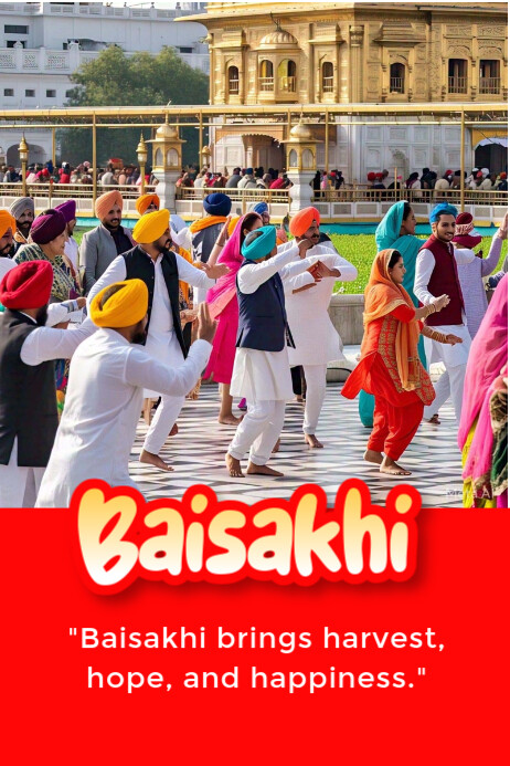 Baisakhi Poster template