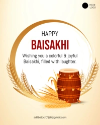 Baisakhi festival Instagram Portrait template