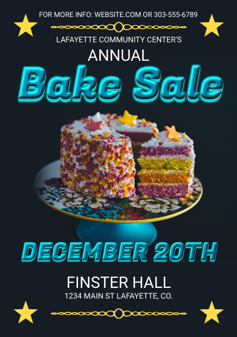 Bake Sale A4 template