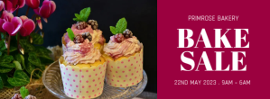 Pink Bake Sale Event Facebook-coverfoto Template