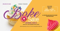 White and Yellow Bake Sale Facebook Shared Image template