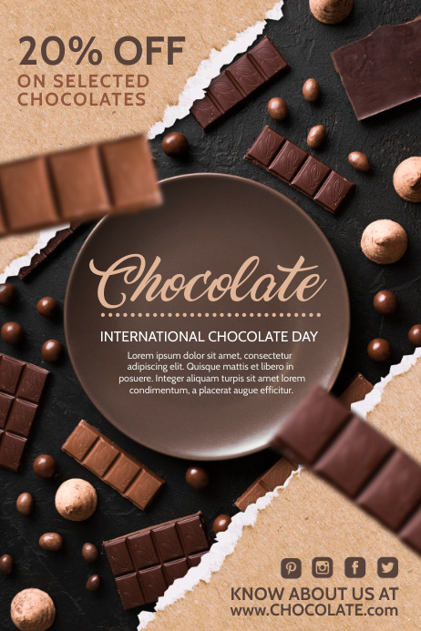 Chocolate Flyers Home Made Chocolate Chocolate Template Postermywall