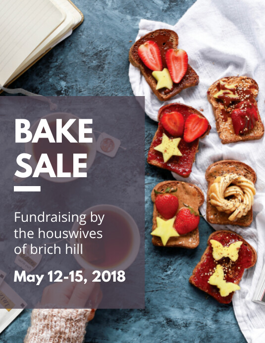 Bake Sale Fundraising Flyer Template PosterMyWall